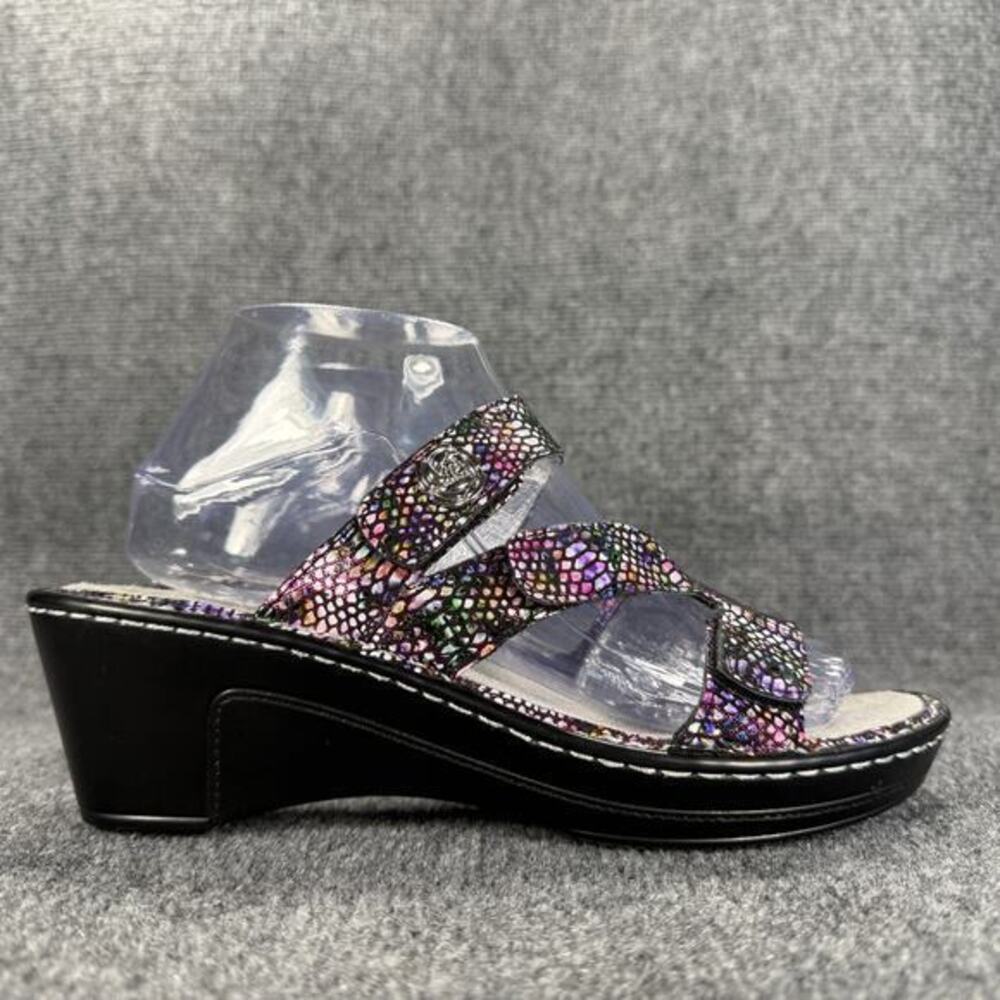 Alegria Loti Funtastic Wedge Sandals Shoes Womens EU 38 US 8 8.5 Purple Comfort